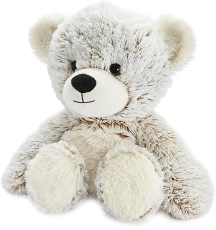 Microwavable Heatable Plush Soft Toy – Fully Heatable & Freezable | Scented with French Lavender | Soothing Warm or Cool Comfort | Safe for Kids & Adults | Cuddly for Anxiety (Marshmallow Bear)
