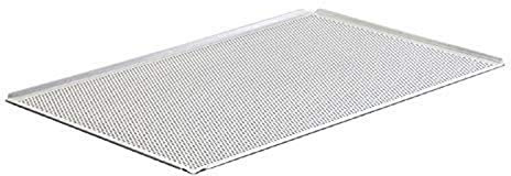 Schneider GT146 A381100 Perforated Aluminium Baking Tray, Aluminum, Gray | Promotes superior airflow for even browning and crispy crusts, ensuring rapid heat transfer in busy commercial kitchens.