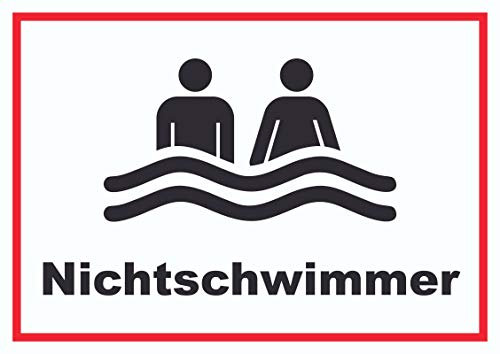 HB-Druck Nichtschwimmer Schild A3 (297x420mm)