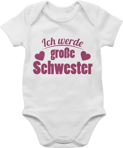 Shirtracer - Baby Body Kurzarm - Ich werde große Schwester