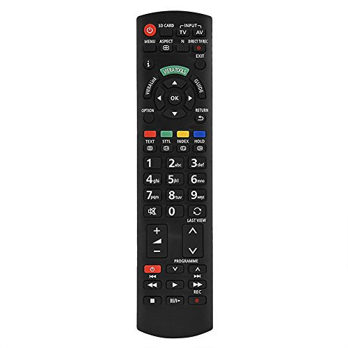 Richer-R Replacement Smart TV Remote Control,Universal Television Controller for Panasonic N2QAYB000487 Black