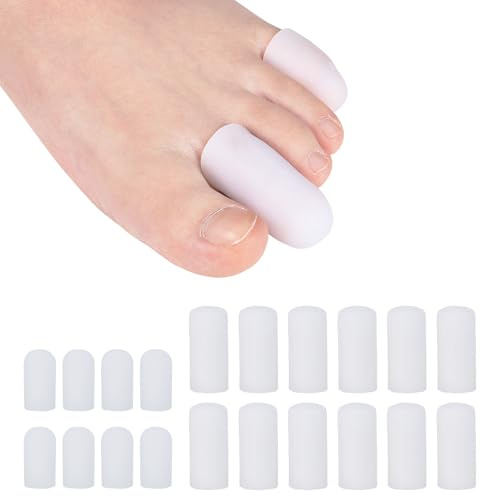 20Pcs Gel Toe Protectors for Women Men Ingrown Toenail Treatment, 8S+12M