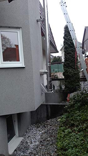 AdoroSol Vertriebs GmbH 6,3 Meter Edelstahlschornstein Schornstein DW Ø 150 mm Durchmesser