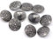 Handarbeit-Lieblingsladen 20 Metallknöpfe 20mm rund antiksilber Knöpfe Knopf Ösenknopf Keltik-Muster