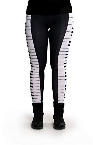 cosey - Leggings colorés imprimés (Taille Unique) - Design Piano