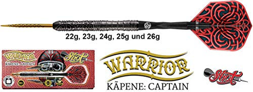 Shot Darts Warrior Kapene Captain 90% Tungsten Steeldarts 24g