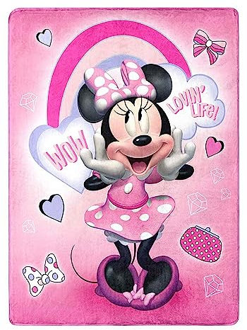 Northwest Throw Blanket, Polyester, Minnie Mouse Wow Minnie, 46 x, 60