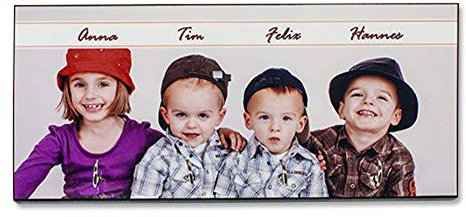 Schlüsselbrett mit Haken und Foto und Namen selbst gestalten ✓ Schlüsselkasten Schlüsselhaken personalisiert ✓ Haken für Schlüssel ✓ originell ausgefallen modern ✓