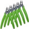 XINMEIWEN Lot de 5 mini pinces coupantes électroniques de précision pour les besoins de coupe ultrafine (vert gazon)