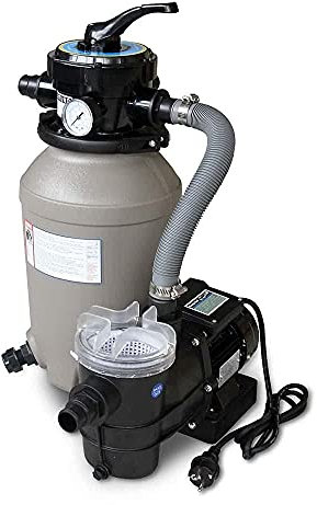 POOLCREW Filterpaket für Pool Holz | Sandfilteranlage mit Poolpumpe | Sandfilter für den Pool