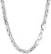 NKlaus Armband 925 Sterling Silber 22,5cm Königskette 4 fach diamantiert Damen Armkette 12280