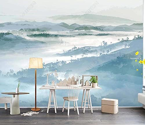 Papier Peint Panoramique Paysage De Montagne Forestière Papier Peint 3D Tapisserie Murales Chambre Salon Décoration,200x140cm
