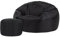 Bean Bag Bazaar Sitzsack mit Hocker für Erwachsene, Schwarz, Outdoor Sitzsack mit Füllung, Bean Bag, Wasserabweisender Stoff, Bequemer Sessel für Wohnzimmer, Garten, Terrasse