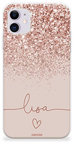 CaseStone Personalised Phone Cases fit Apple iPhone – Custom Design Made in UK Clear Soft Silicone Case Cover – Great Gifts for Valentines Day, Birthday, Christmas (iPhone X/XS, 04)