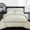 AR Ware Single Duvet Cover Set - Soft Luxury Bratta Stitch Embroidered Microfiber Duvet Sets with 2 Pillowcases - Non Iron Bedding Hotel Quality Quilt Cover (Cream/Black)