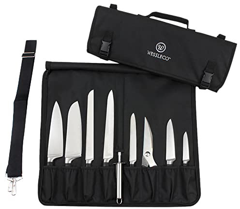 Nanxson Sac de rangement pour couteau de chef Sac en nylon pour rouleau de chef Sac pour outils de cuisine C FB008