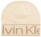 Calvin Klein Damen Eco Reverso Beanie K60K609967 Gestrickte Mütze, Beige (Irish Cream), OS