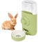 Taekooki Distributeur d'eau Automatique pour Animaux de Compagnie, Distributeur Eau Lapin, Fontaine à Eau Suspendue Distributeur 600ML, pour Lapin Chinchilla Cochon d'Inde Hérisson Vert