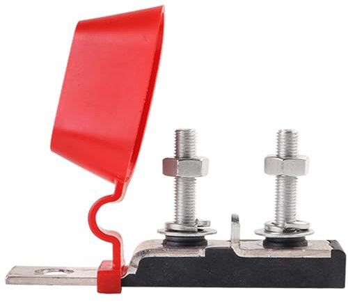 GLOSO Terminal fusible de batterie Fusible Bloc Double goujons 1/4 porte-fusible bateau camion voiture Marine TFB2AS(Fusible non inclus)
