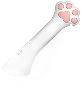 Tnfeeon Ouvre-Pot de Chat Chat Patte Conception Pot Bouteille Couvercle Ouvre-boîte Multifonction Animal de Compagnie en Conserve Cuillère pour Animaux de Compagnie Peut Fournitures (Blanc)
