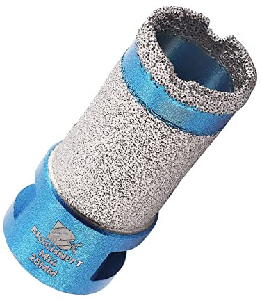 Diamond Core Drill Bit - BRSCHNITT Diamond Finger Milling Bit 25mm for Drilling Enlarging Shaping Round Bevel Holes in Porcelain,Ceramic,Granite,Marble M14 thread