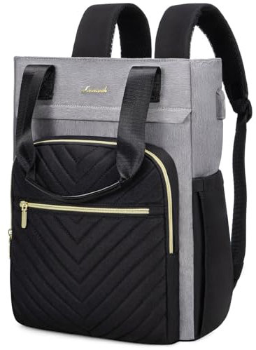 LOVEVOOK Rucksack Tasche 2 in 1 Damen Handtasche 15.6 Zoll Laptop Backpack Women mit Laptopfach Schulrucksack Mädchen Teenager Wasserdicht Tagesrucksack Casual Daypacks für Uni Schule Reise