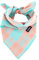 Gofshy Frühling Hundehalstuch für große Hunde, lebendige Farbe, orange, grün, kariert, verstellbar, Taschentuch, Zubehör für kleine Hunde und Katzen (S)