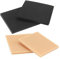 Healifty Sopratacchi Antiscivolo Per Scarpe Donna, Ricambi in Gomma Per Tacchi, Tappi Silenziosi Per Riparazione Stivali, 6x6x0.5 Cm, 4 Pezzi Nero + Trasparente