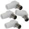 Aerzetix - C69582 - Set di 4 connettore spina di antenna RF maschio angolare 90° Ø9.5mm TV per cavi coassiali - SAT adattatore presa televisione accoppiatore
