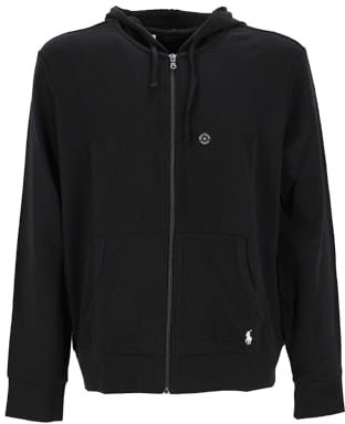 Ralph Lauren Felpa Uomo Nero Hoodie Sleep Top