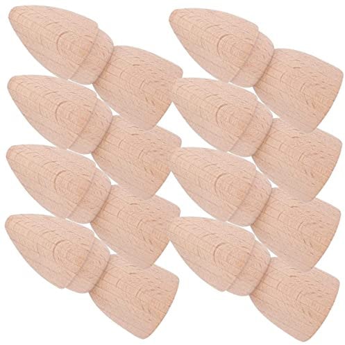 Toyvian 8st Holz Puppe Leute Aus Holzpflock Steckfiguren Holz Leere Pflock Leute Holzpflock Engel Unfertige Steckpuppen Streichpuppe Bemalen Marionetten-Ornamente Körper Lieferungen Kind