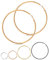 Inscca Earrings for Women Small Hoop Rose Gold 40mm Stainless Steel non Tarnish Thin Jewelry for Sensitive Ears Young Girls Birthday Gift