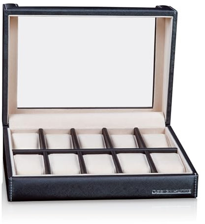 DESIGNHÜTTE Uhrenbox Venice 10 - Schwarz