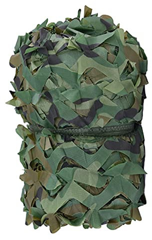 SZTVECFW Tarnnetz for die Jagd, Tarnnetz for Schatten, Sichtschutzzaun mit Wärmedämmung, universelles Schutznetz, Militärisches Schießcamping, UV-Schutznetz, 2/3/4/5/6/7 m(6x8m/19.7x26.2ft)