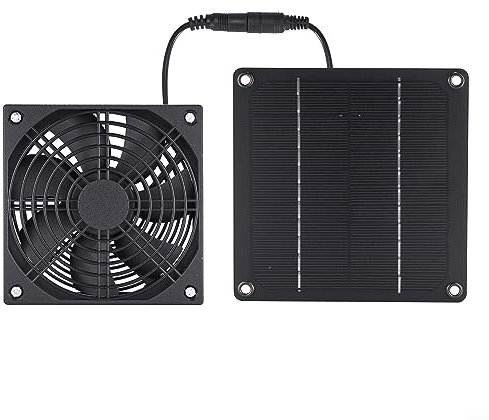 Ventilateur d'extraction compact à panneau solaire pour serre d'abri de jardin, 12 V, garde l'air frais