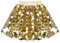 Mädchen Rock Gelb Hohe Taille Funkeln Pailletten Tutu Ballett Feier Gr. 128-134,Gold,128-134