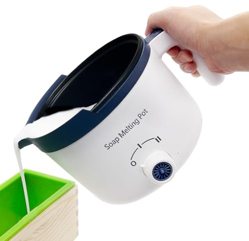 LINGQIAN DIY Starter Seife selber machen Set für Erwachsene, Seife machen Kit für kreative Seifenherstellung mit Seifenschmelzer, Seifenform und Löffel