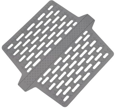 Estera de drenaje de tela, estera de drenaje de fregadero - Estera de escurridor de platos de silicona | Almohadilla de filtro de cocina resistente al calor, protector de fregadero de cocina