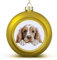 American Cocker Spaniel Weihnachtskugel, Ornament, goldener Hundeball, Ornamente für Weihnachtsbaumdekoration, Weihnachtsanhänger, Kugeln, Urlaub, Party, Gastgeschenk, Geschenke für Kinder