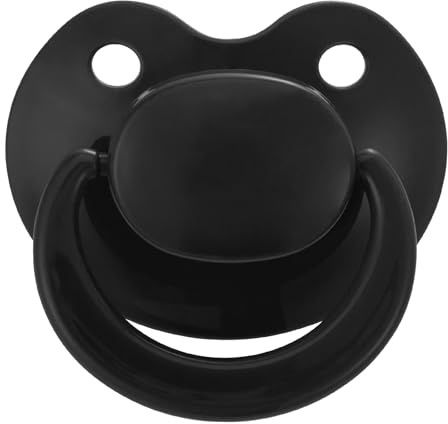 Somniumnight Ersatz Silikon Schnuller für Erwachsenen: groß Schild Großem Sauger Pacifier für Anxiety - zerlegbar und wieder zusammensetzbar zur Reinigung Geschenk für Paare Schwarz