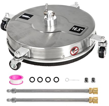 TRELVEX Outdoor Power Equipment 16,5 Zoll Hochdruckreiniger Oberflächenreiniger mit Rädern