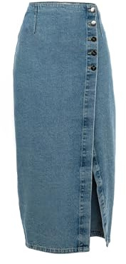 SURI FREY Jeansrock SFY Freyday SFW10043 Damen Hosenrock Uni Denim Blue 500