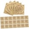 Happyyami 100pcs Foil Candy Wrappers for Chocolate Decorative Aluminum Foil Packing Paper for Sweets Easy to Use Versatile for Home Office and Party Use Gold Color