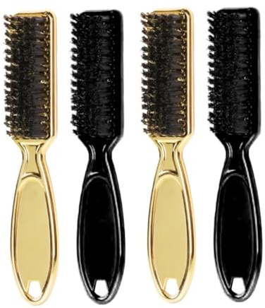 TOPBATHY 4 Piezas Cepillo Pelo Cepillo Barba Plumero para Uso Salón de Barbería