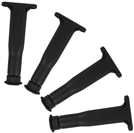 WATIIFUFU Pieds de Sommier Réglables 18-34 CM Jeu de 4 Pieds de Lit en Acier Robuste de Meubles Universelles Support Stable pour Cadre de Lit et Meubles Multifonctionnels