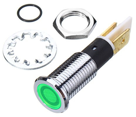 Alamor 12V 10Mm Led Armaturenbrett Blinker Warn Signal Lampe-Grün