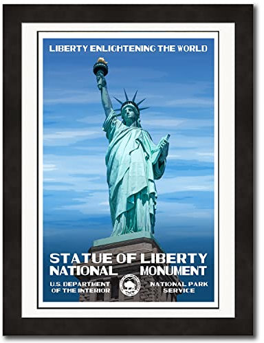 Freiheitsstatue Poster – Originaldesign – 33 x 48,3 cm von Rob Decker
