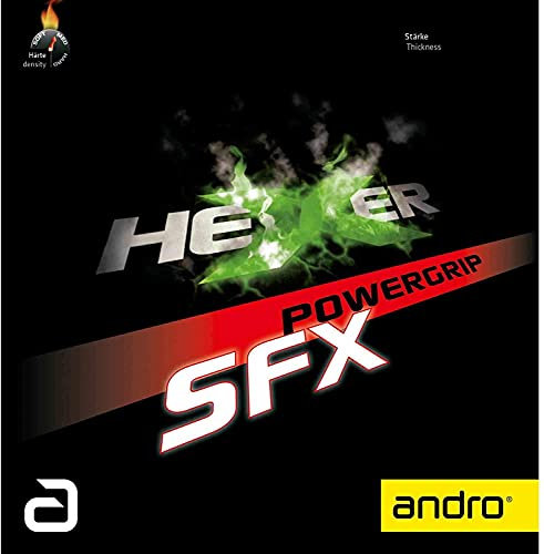 ANDRO Belag Hexer Powergrip SFX Farbe 1,9 mm, schwarz, Größe 1,9 mm, schwarz