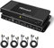 TESmart HDMI KVM 4 Porte 4K 60Hz Versione Avanzata KVM Switch 4 In 1 Uscita Ultra HD Con Porta USB 2.0 e Audio L/R 18 Gbps HDCP 2.2 HDR10 Dolby Vision Collega 4 Computer un 1 Monitor/TV-Nero