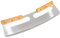 scarlet kitchen | Pizzamesser »Rapido Professionale« Pizzacutter XXL Wiegemesser mit scharfer Klinge aus rostfreiem Edelstahl 35cm mit Holzgriff, schnelles und sauberes Schneiden, mit Klingenschutz